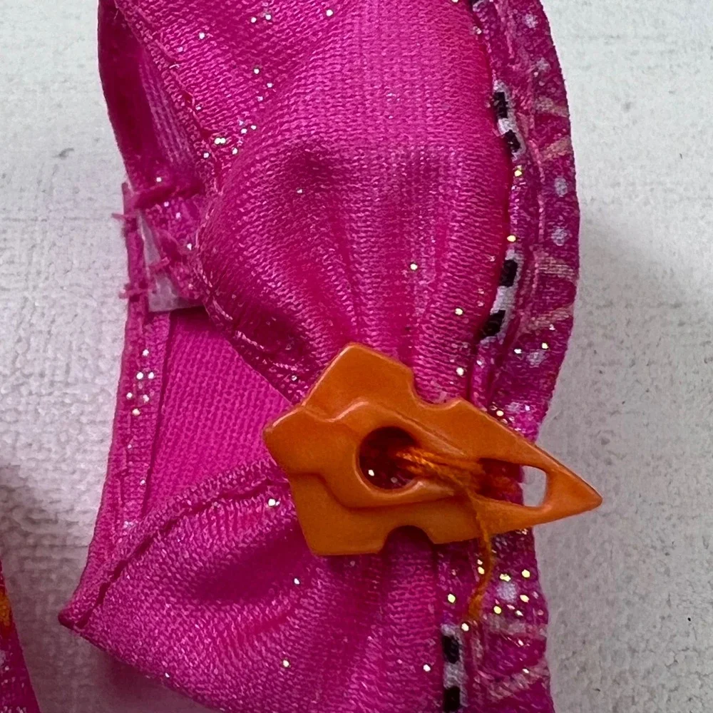 Barbie Doll Clothes Pink Glitter Zigzag Shorts and Top Set Mattel Fashion